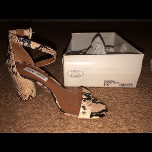 Snake skin sandals